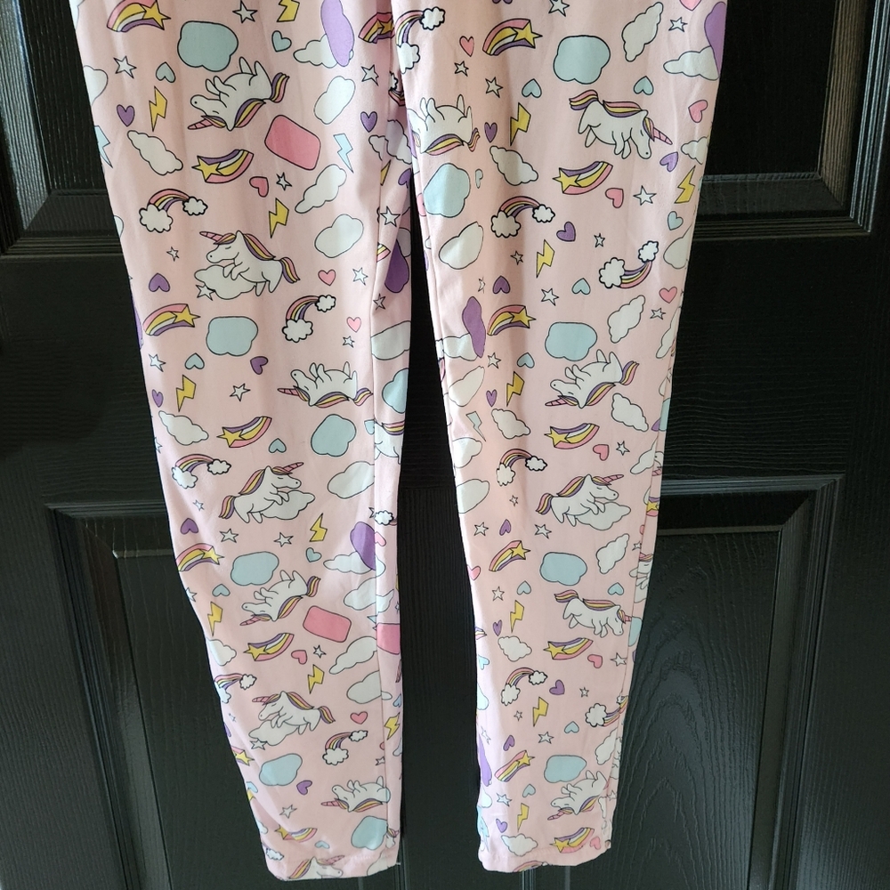 Fashion Nova Miss Unicorn PJ Long Sleeve Romper Onesie Pink Plus Size L - Picture 6 of 13